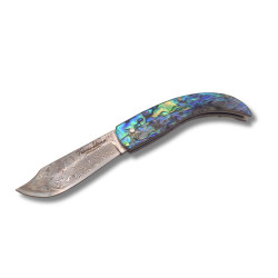 NAVAJA DAMASQUINA "RUSTICA ABULON" TRAMUNTANA KNIVES N91DV