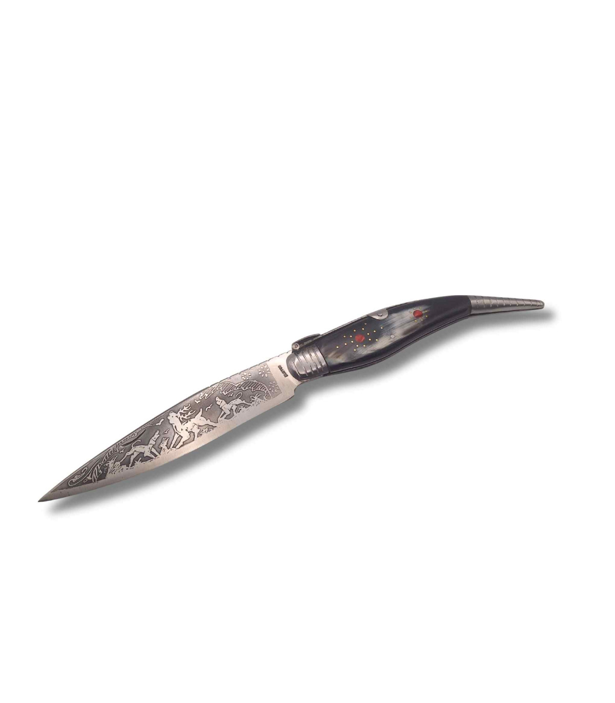 NAVAJA ARTESANA ESPADA "TORO LUJO" R.BUSTOS 1LU