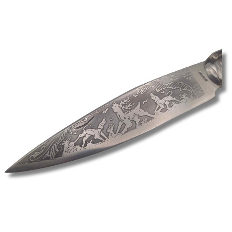 NAVAJA ARTESANA ESPADA "TORO LUJO" R.BUSTOS 1LU D