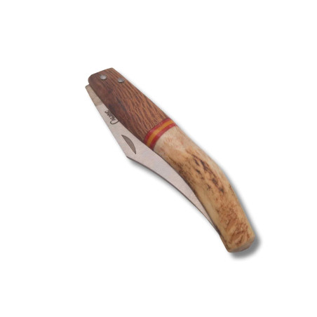 Navaja curva "MADERA CIERVO ESPAÑA" CALERO 1 c