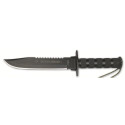 Cuchillo de supervivencia "JUNGLE KING I NEGRO" AITOR