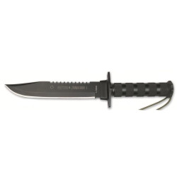 Cuchillo de supervivencia "JUNGLE KING I NEGRO" AITOR