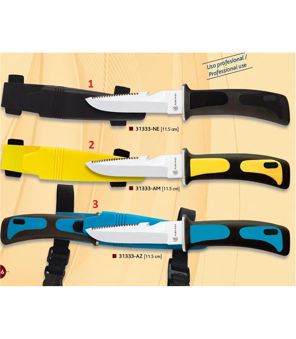 CUCHILLO DE SUBMARINISMO MARTINEZ ALBAINOX 31333 por 14,30 €