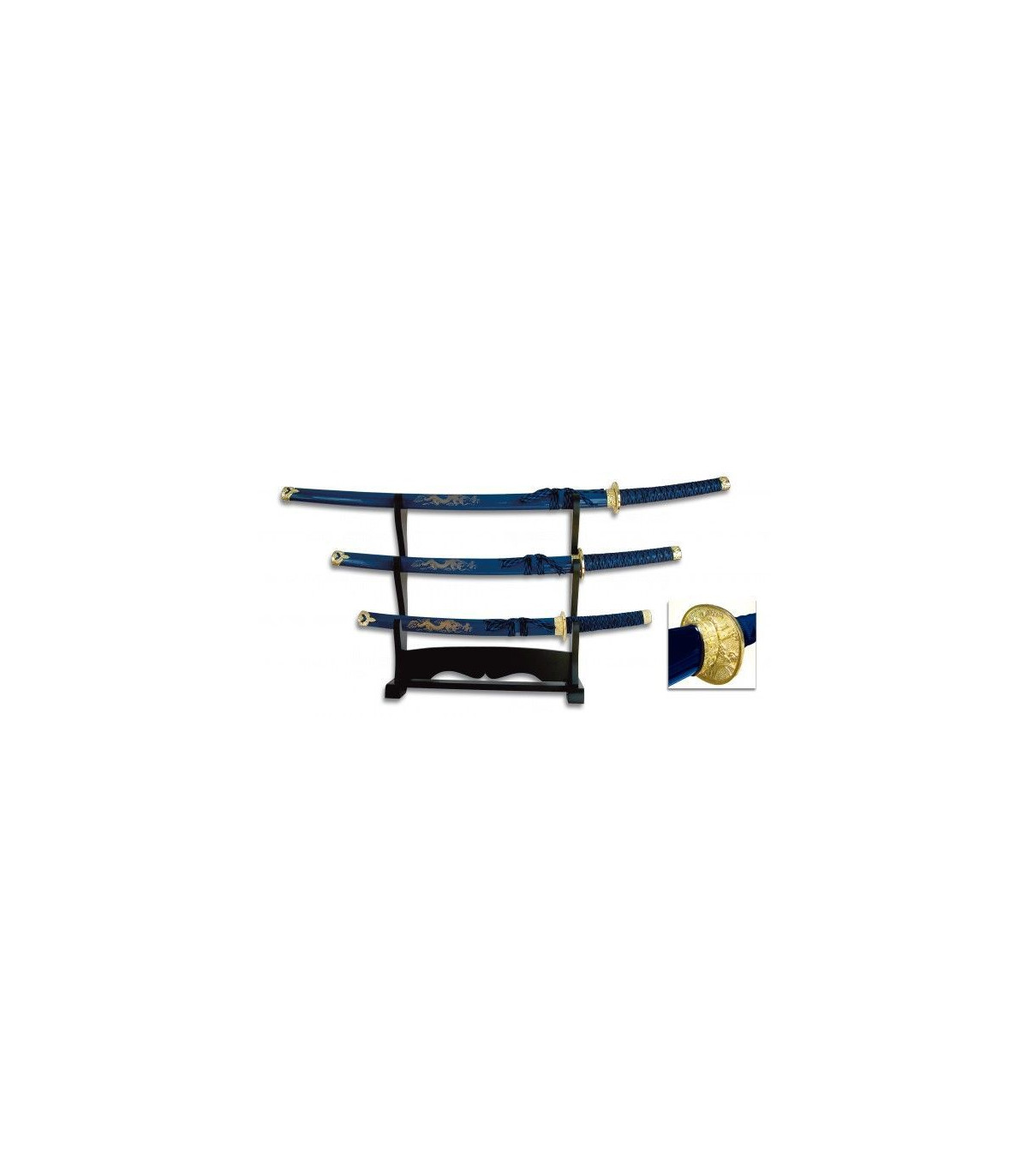 SET DE KATANAS SAMURAIS TOLE 10 IMPERIAL 31515-AZ por 85,50 €