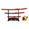 SET DE KATANAS SAMURAIS TOLE 10 IMPERIAL 31515-RO
