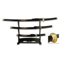 SET DE KATANAS SAMURAIS TOLE 10 IMPERIAL 31515-NE por 85,50 €