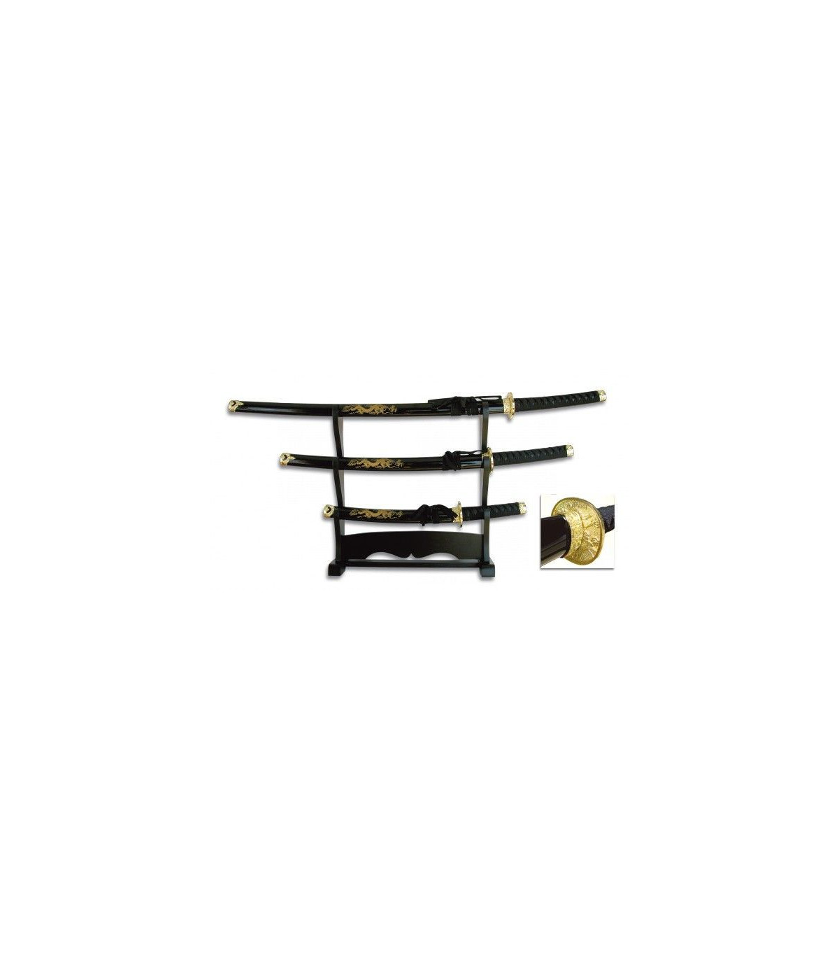 SET DE KATANAS SAMURAIS TOLE 10 IMPERIAL 31515-NE por 85,50 €