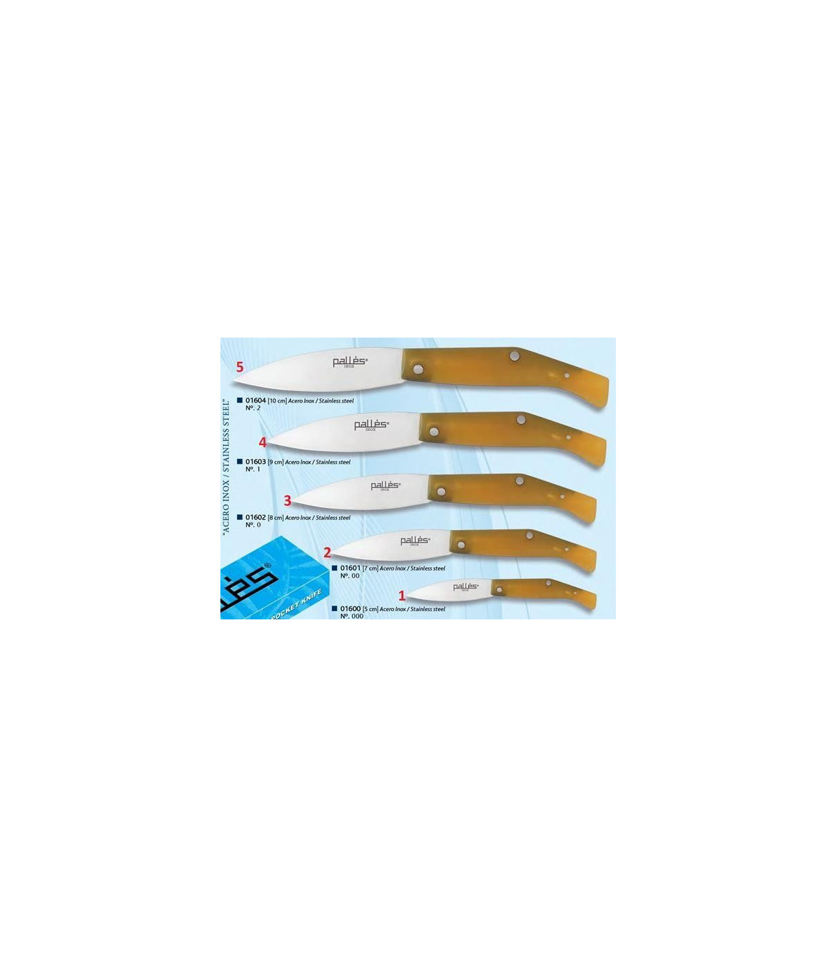 Navaja campera PALLES inox 