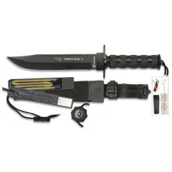 CUCHILLO DE SUPERVIVENCIA "COMBAT KING I NEGRO" MARTINEZ ALBAINOX 32101