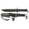 CUCHILLO DE SUPERVIVENCIA "COMBAT KING I NEGRO" MARTINEZ ALBAINOX 32101