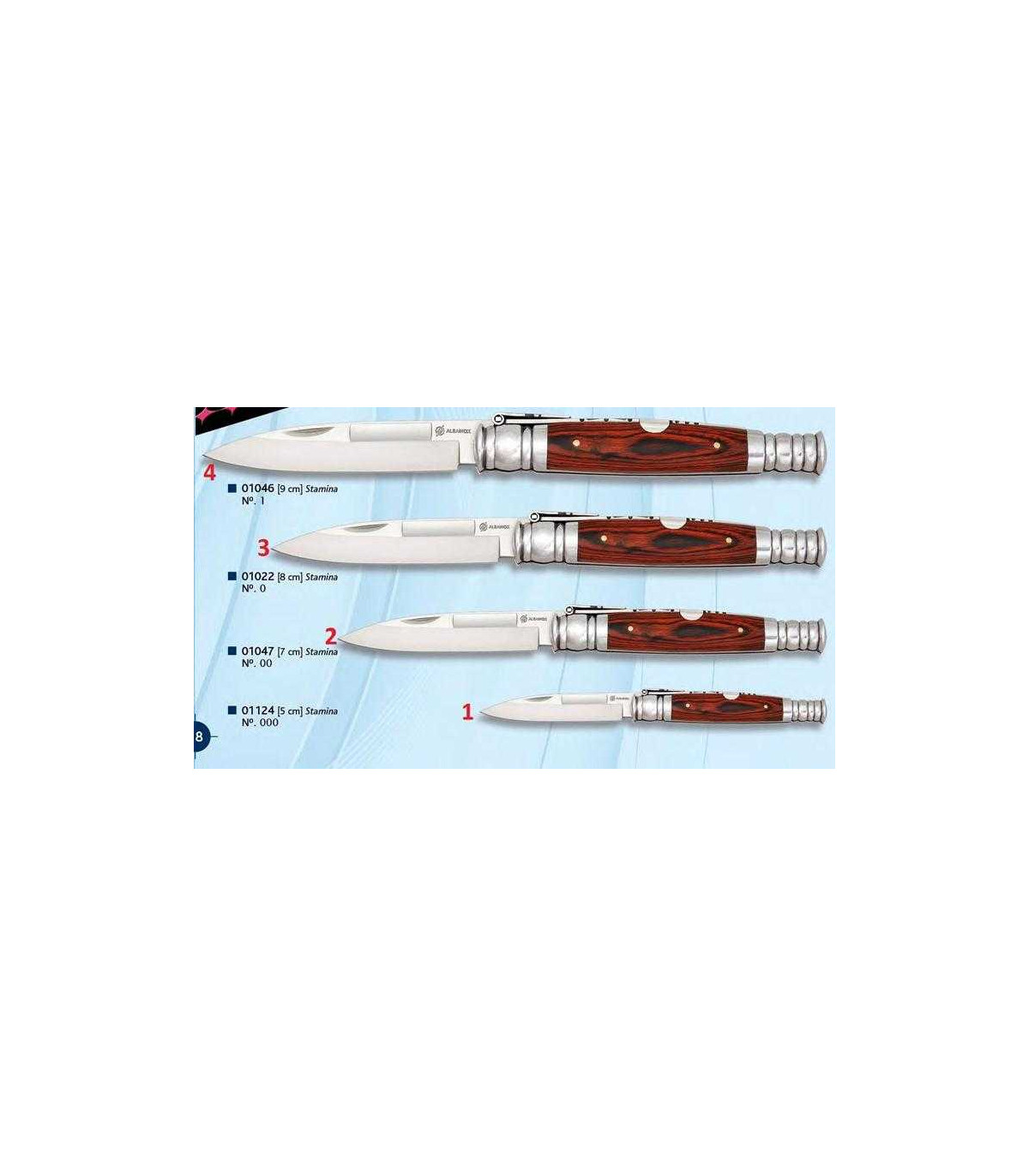NAVAJA PUNTA ESPADA MADERA MARTINEZ ALBAINOX por 7,50 €