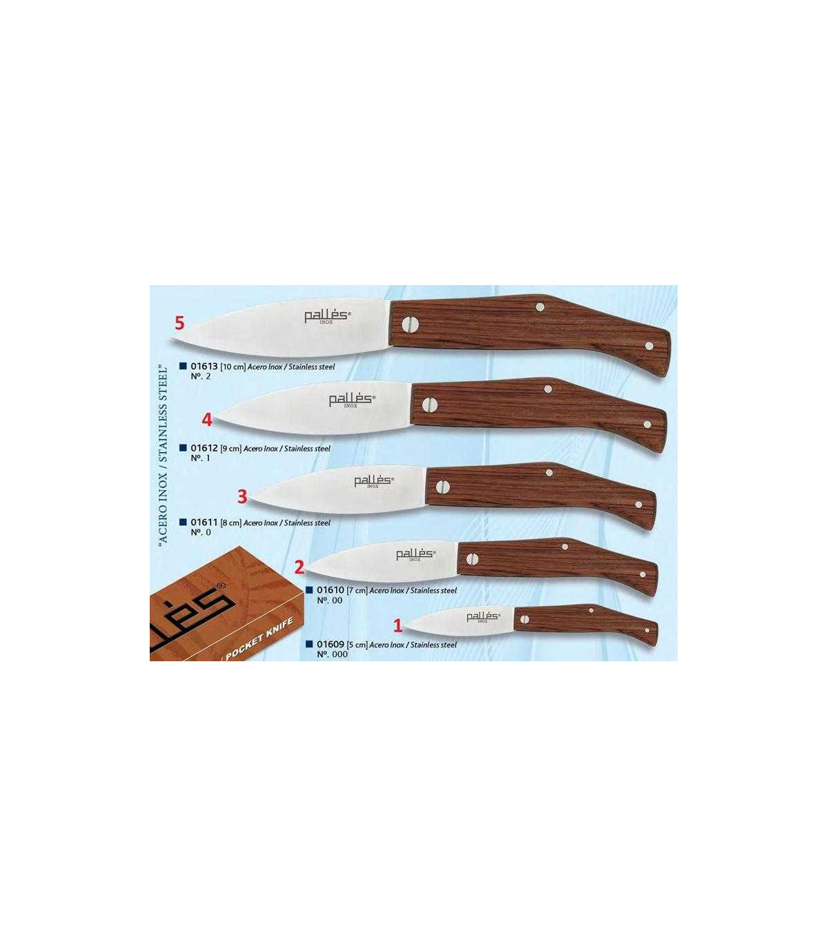 Navaja campera PALLES inox 01609 por 7,75 €