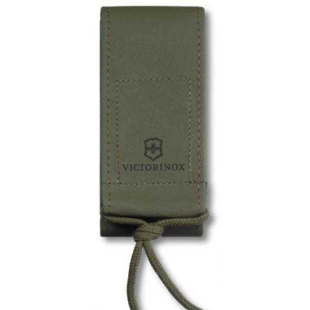 Funda de POLIPIEL VERDE para  NAVAJA bloqueable VICTORINOX 4.0822.4