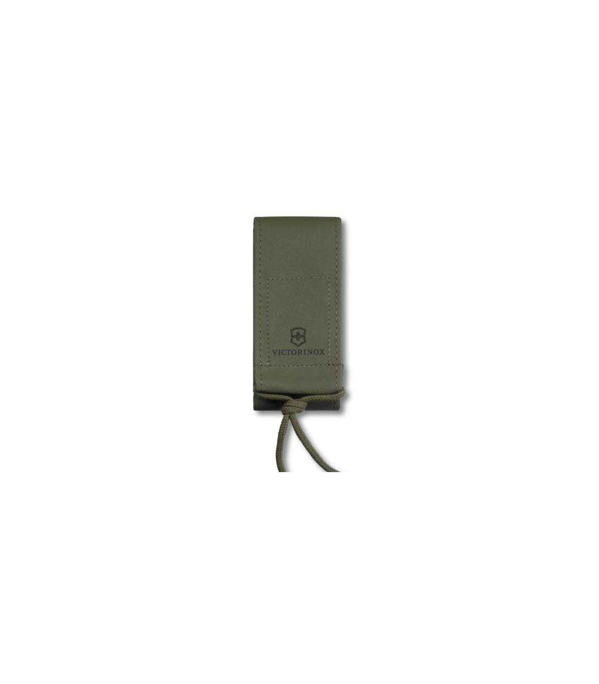 Funda de POLIPIEL VERDE para  NAVAJA bloqueable VICTORINOX 4.0822.4