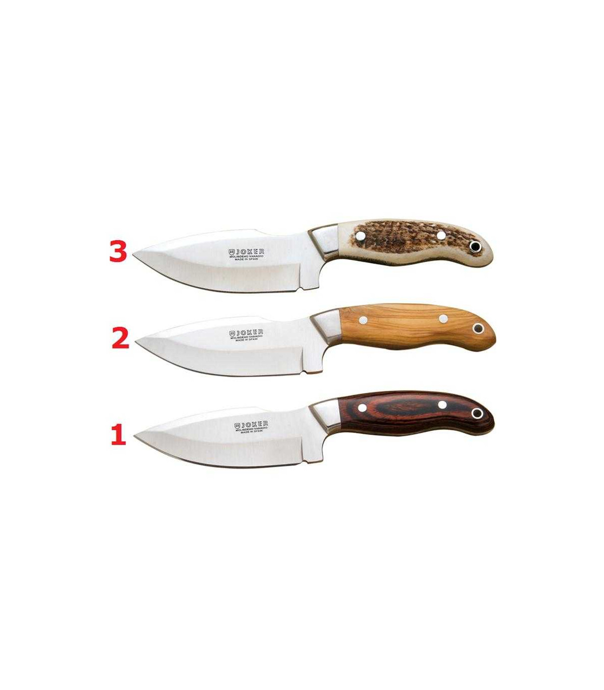 Cuchillo DESOLLADOR "CEBRA" JOKER CR39