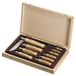 ESTUCHE COLECCIÓN OPINEL INOX 10 PIEZAS