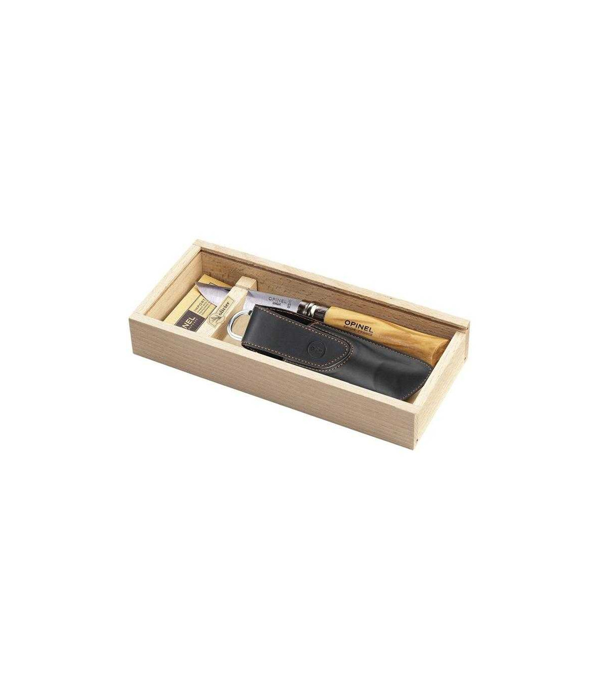 ESTUCHE NAVAJA OLIVO INOX 001004