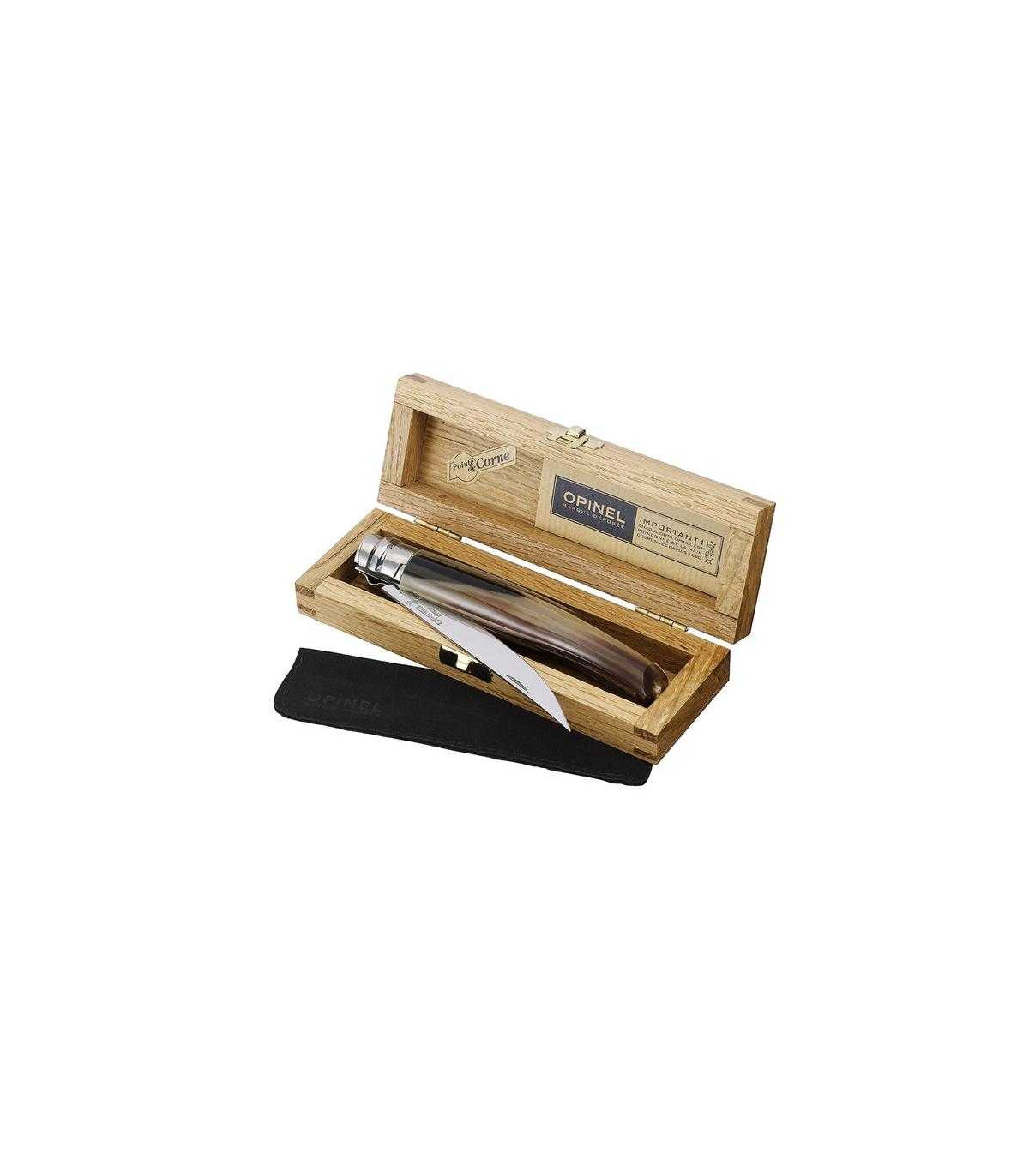 ESTUCHE CON NAVAJA EFFILÉ DE CUERNO INOX 000711