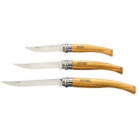 NAVAJA OPINEL INOX "EFFILÉ" OLIVO 001144