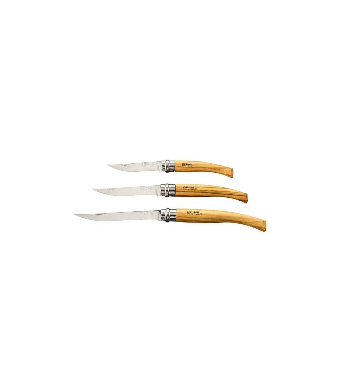NAVAJA OPINEL INOX "EFFILÉ" OLIVO 001144
