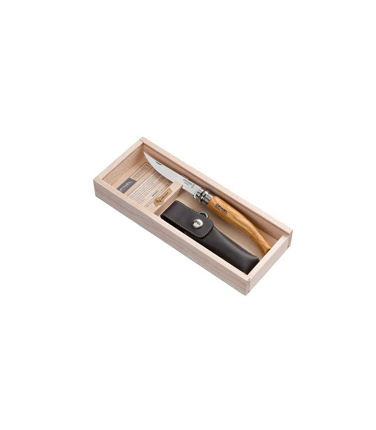 ESTUCHE CON NAVAJA EFFILÉ DE OLIVO INOX 001090
