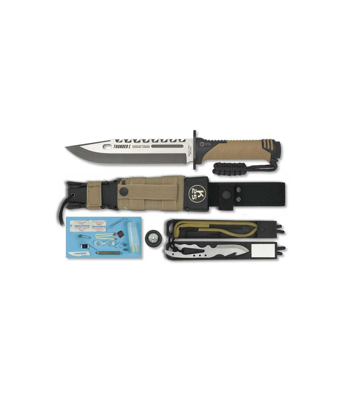 Cuchillo de SUPERVIVENCIA K-25 "THUNDER I" 32018