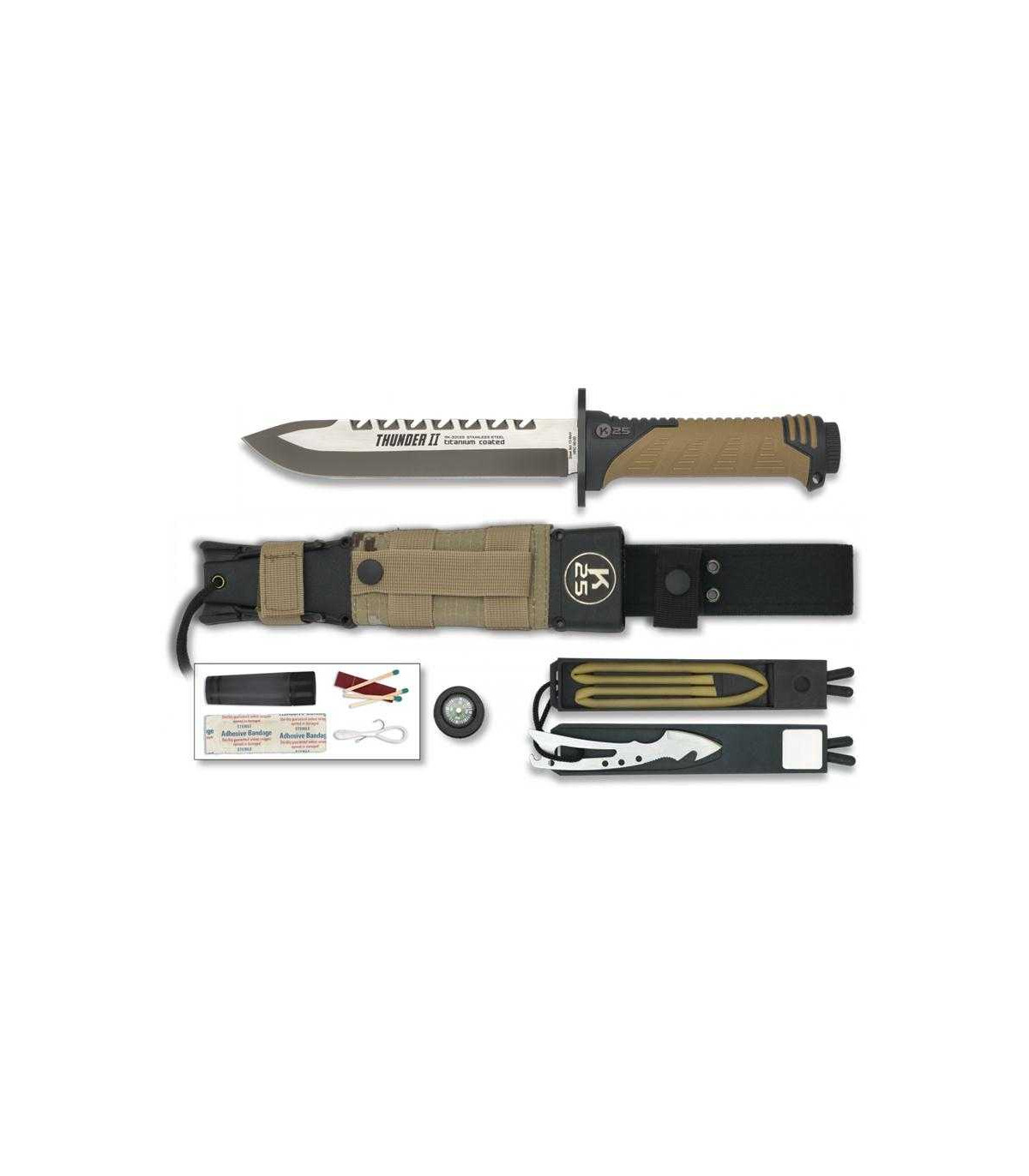 Cuchillo de SUPERVIVENCIA K-25 "THUNDER II" 32133