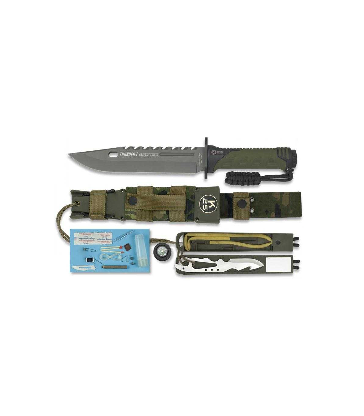 Cuchillo de SUPERVIVENCIA  K-25 "THUNDER I" 32019