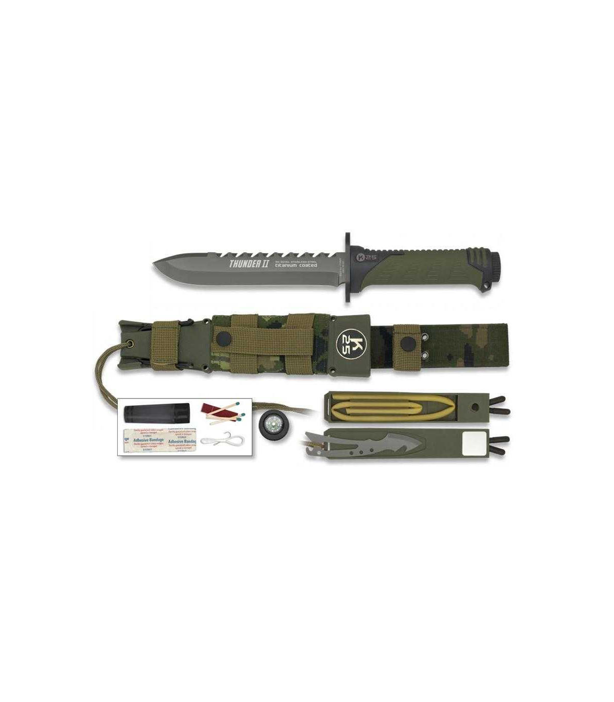 Cuchillo de SUPERVIVENCIA K-25 "THUNDER II" 32134