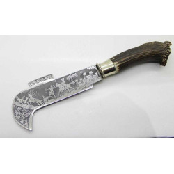 CUCHILLO HOCINO ARTESANO GRABADO