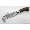 CUCHILLO HOCINO ARTESANO GRABADO