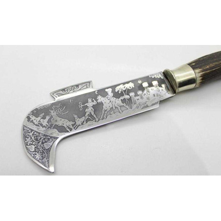 CUCHILLO HOCINO ARTESANO GRABADO