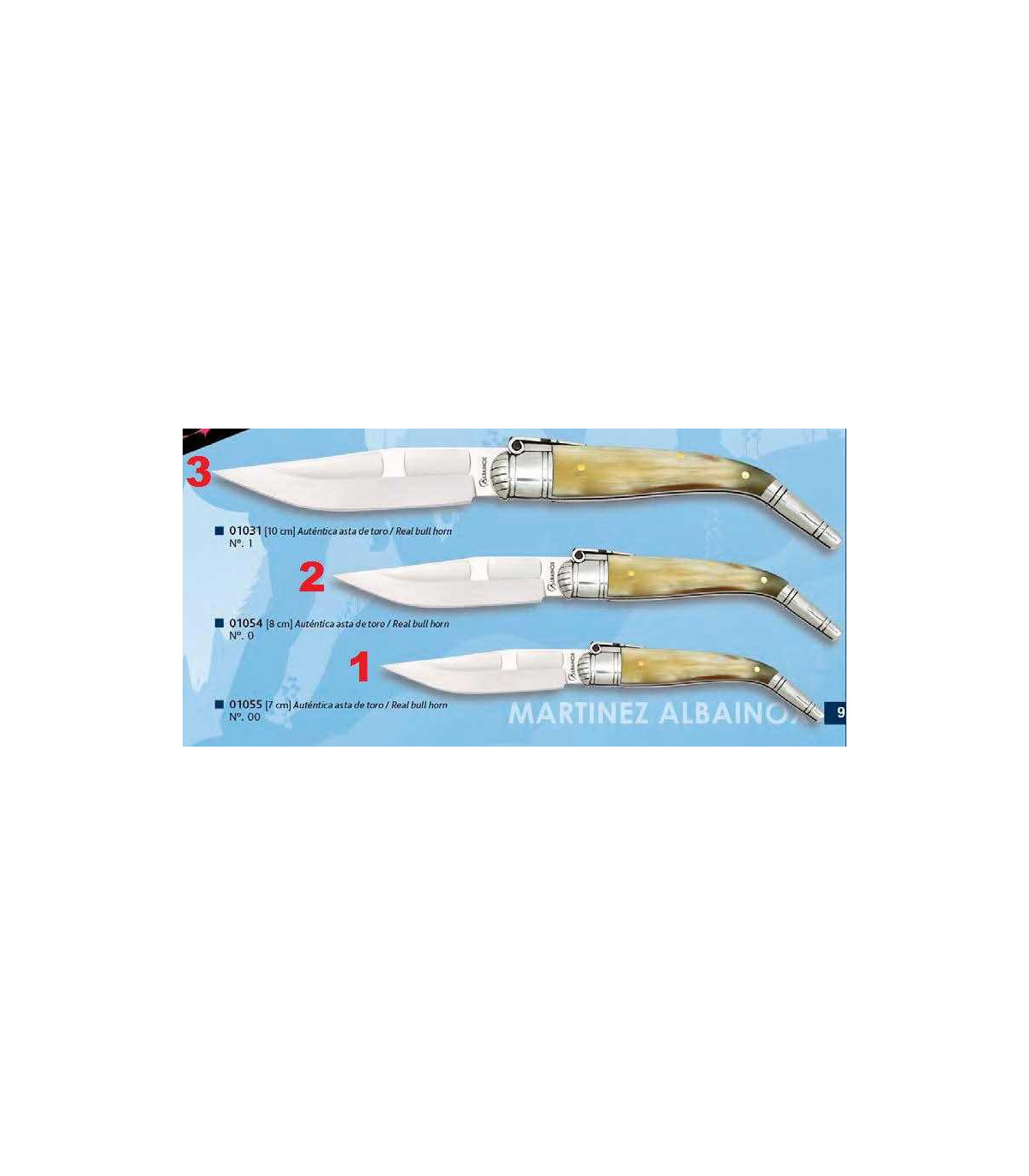 Navaja sevillana asta de toro MARTINEZ ALBAINOX por 18,50 €