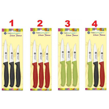 JUEGO DE CUCHILLOS PELADORES TOP CUTLERY 17376
