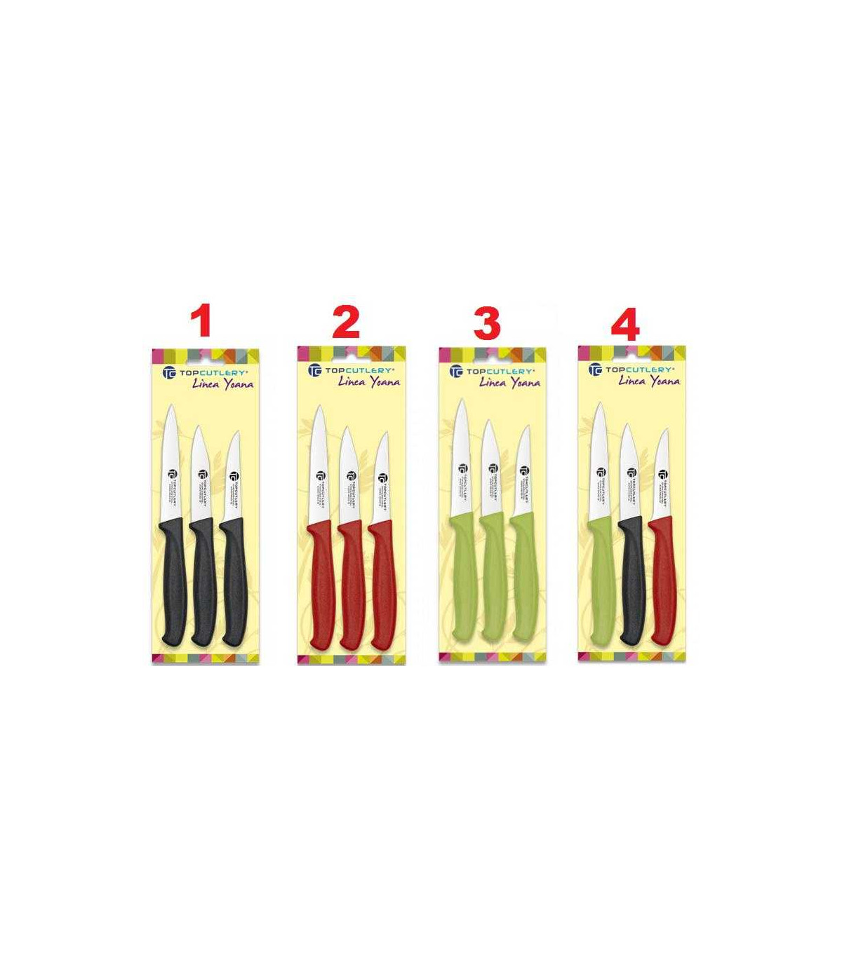 JUEGO DE CUCHILLOS PELADORES TOP CUTLERY 17376