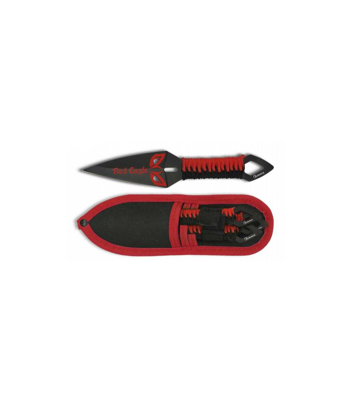 SET DE CUCHILLOS LANZADORES "RED EAGLE"  MARTINEZ ALBAINOX 32276
