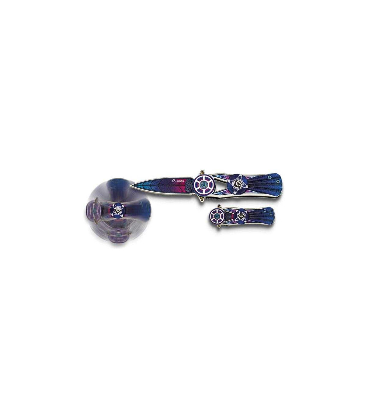 Navaja TEMÁTICA "SPINNER AZUL"  MARTINEZ ALBAINOX 18275